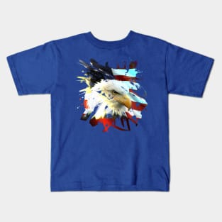 America Splash Paint Kids T-Shirt